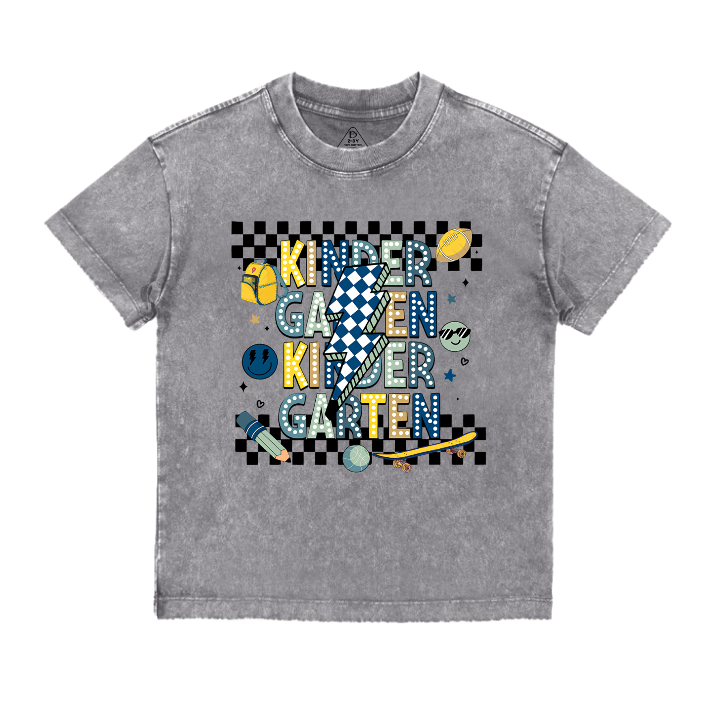 Personalized Back To School For Boys Bundle Toddler&Kids Washed Tees