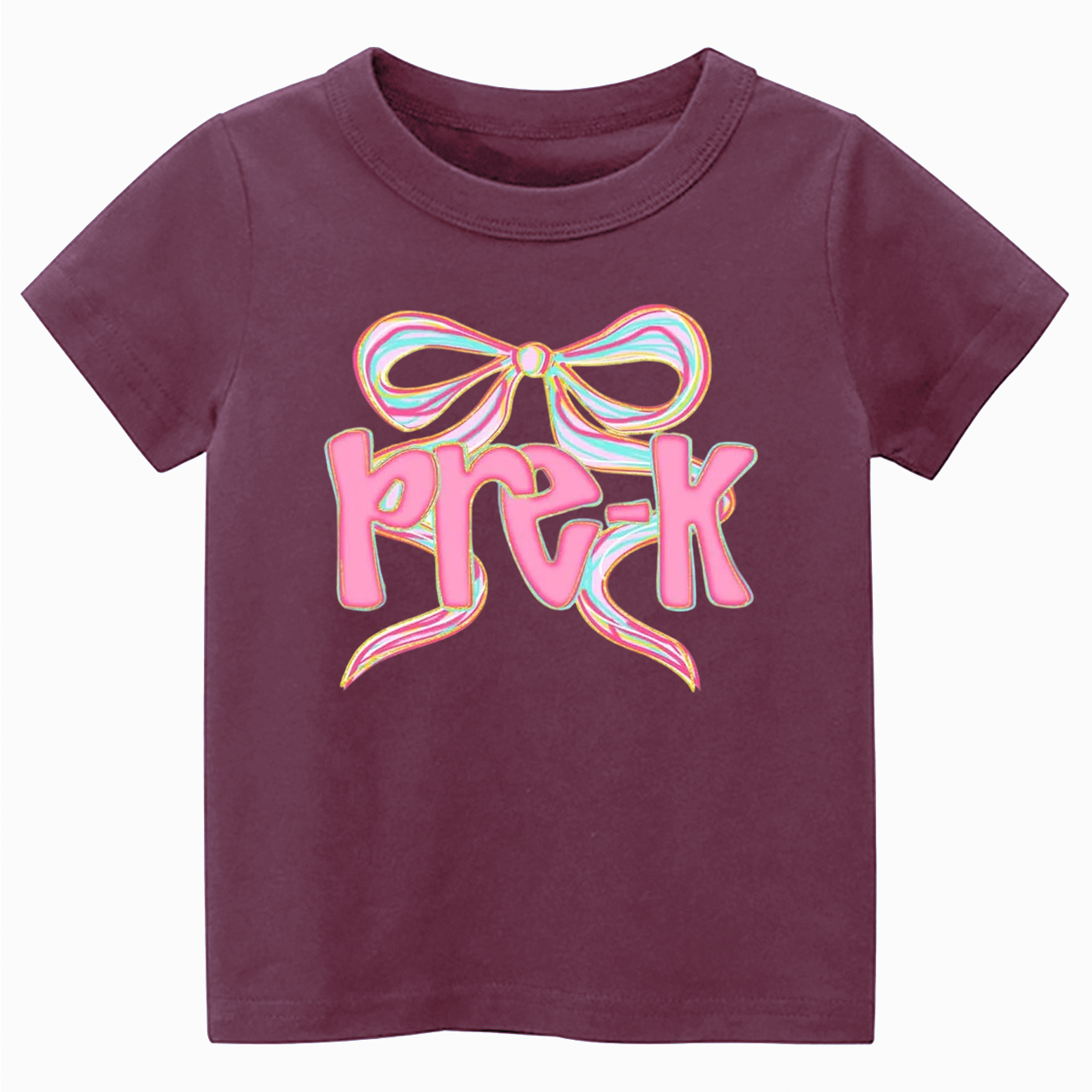Personalized Bow Grade Toddler&Kid's Tees Beepumpkin