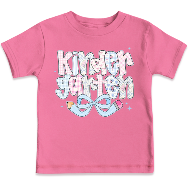 Personalized Pencil bow Grades Toddler&Kid's Tees Beepumpkin