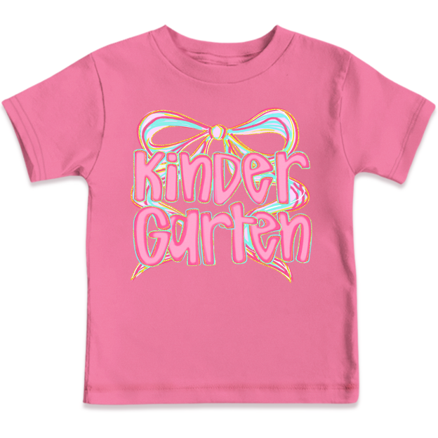 Personalized Bow Grade Toddler&Kid's Tees Beepumpkin