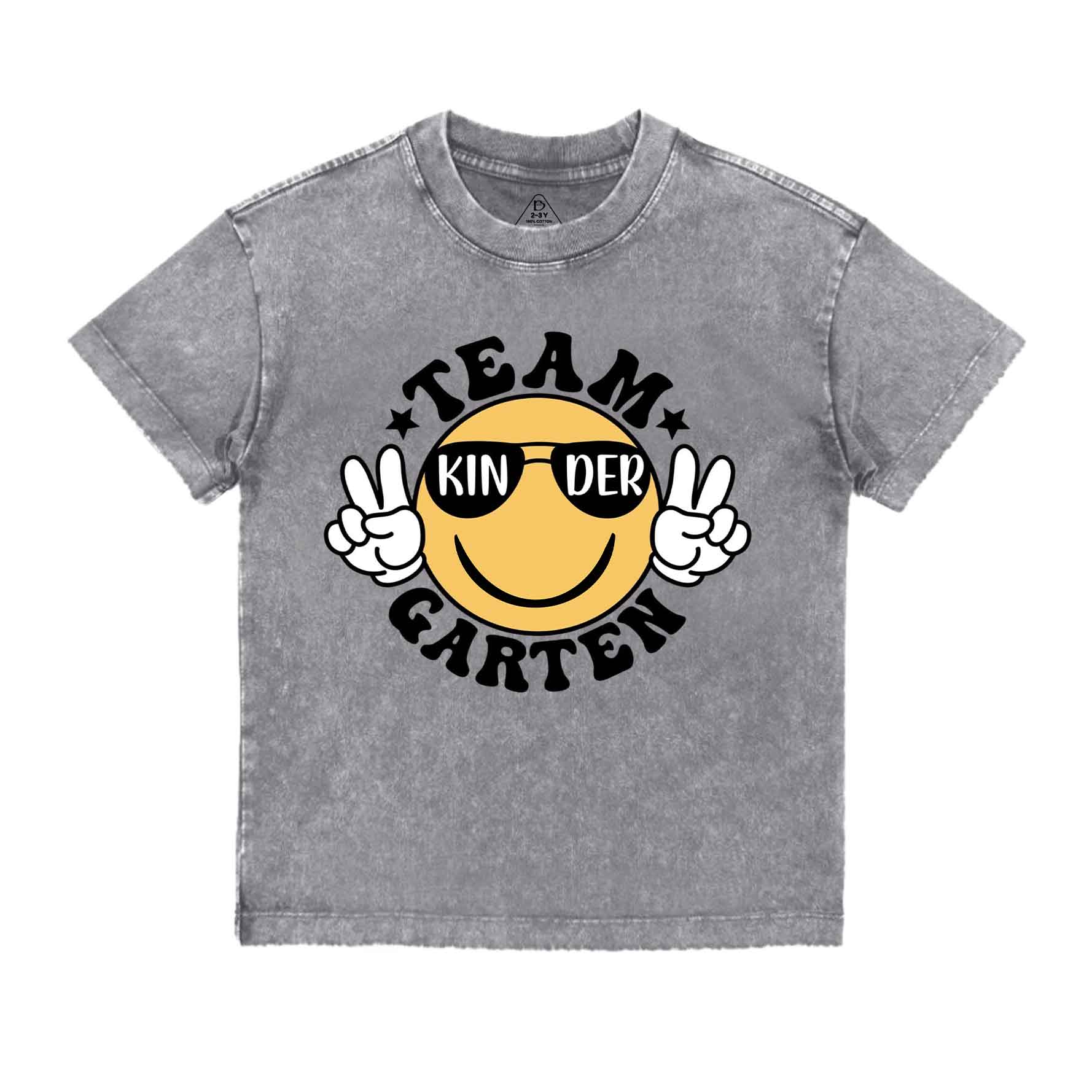 Team Kindergarten Toddler&Kids Washed Tees