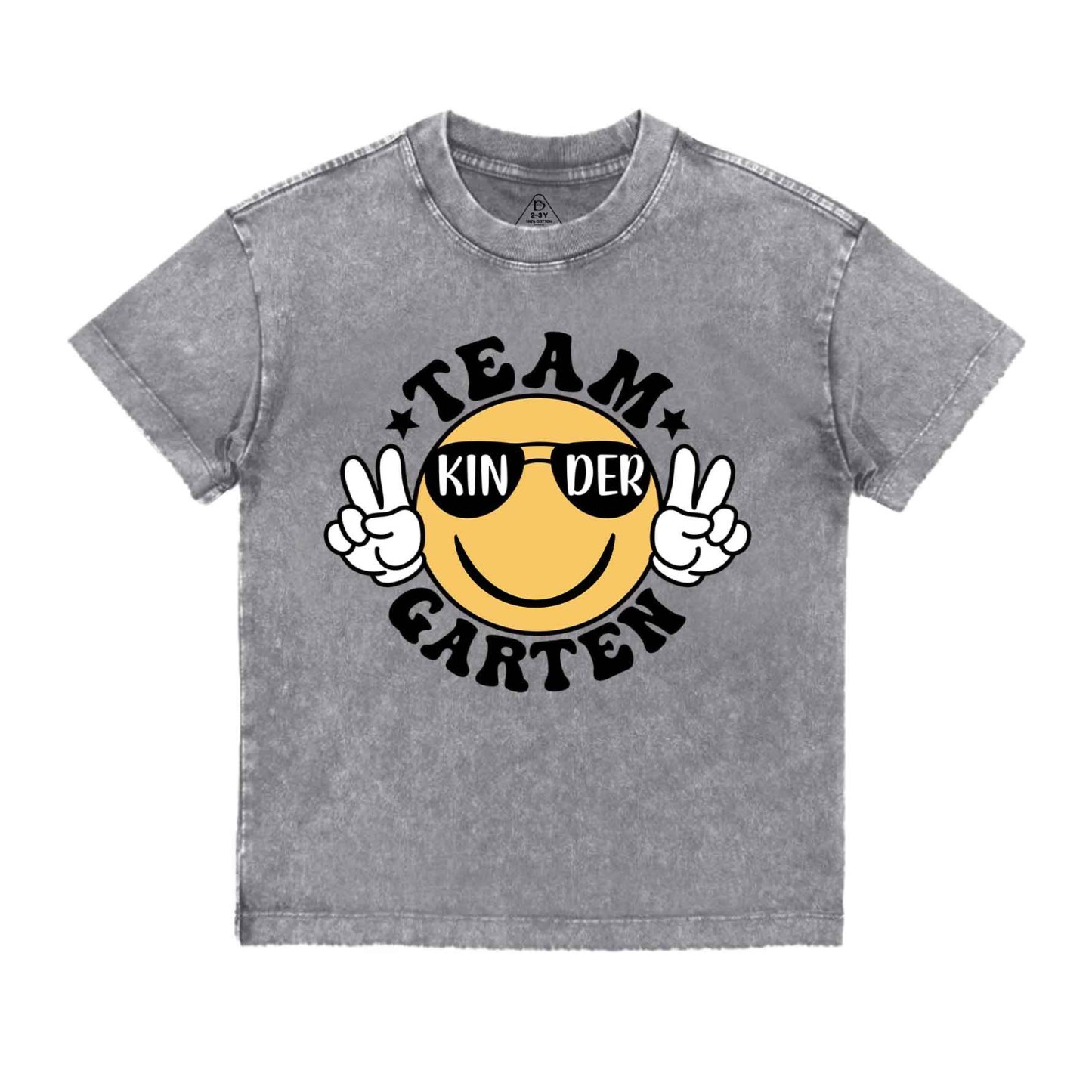 Team Kindergarten Toddler&Kids Washed Tees