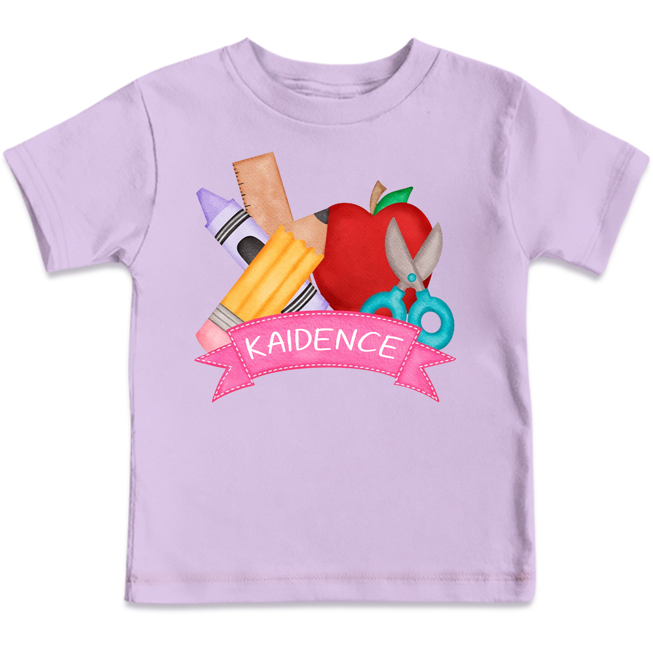 Personalized Stationery Apple Back To School Toddler Shirts