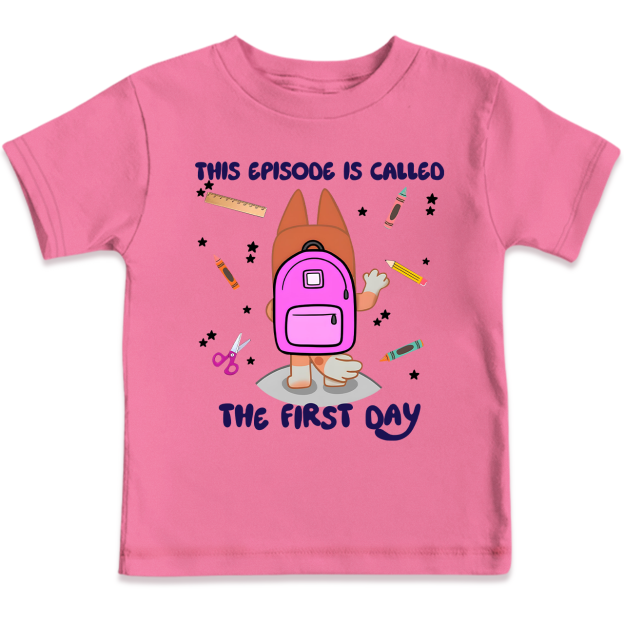 Personalized Back To School Dog Toddler&Kids Tees
