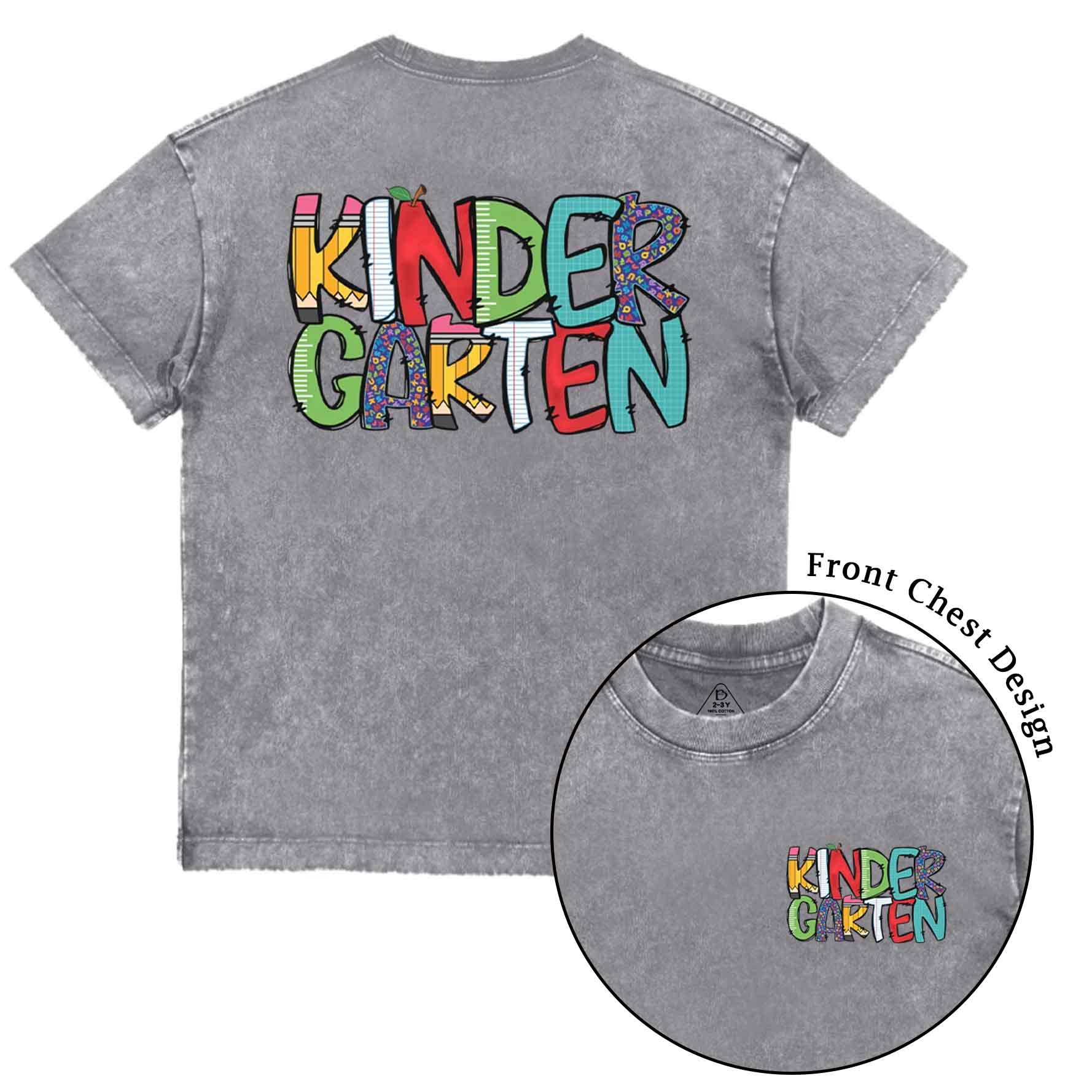 Personalized Grade Level Fun Toddler&Kids Washed Tees