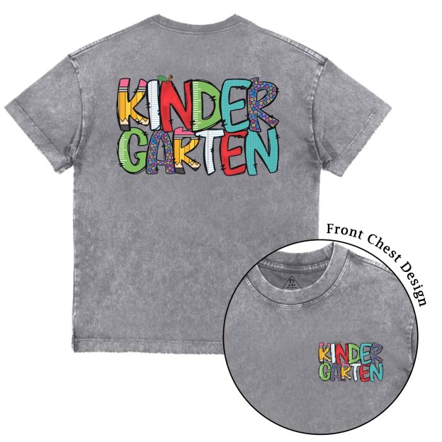 Personalized Grade Level Fun Toddler&Kids Washed Tees
