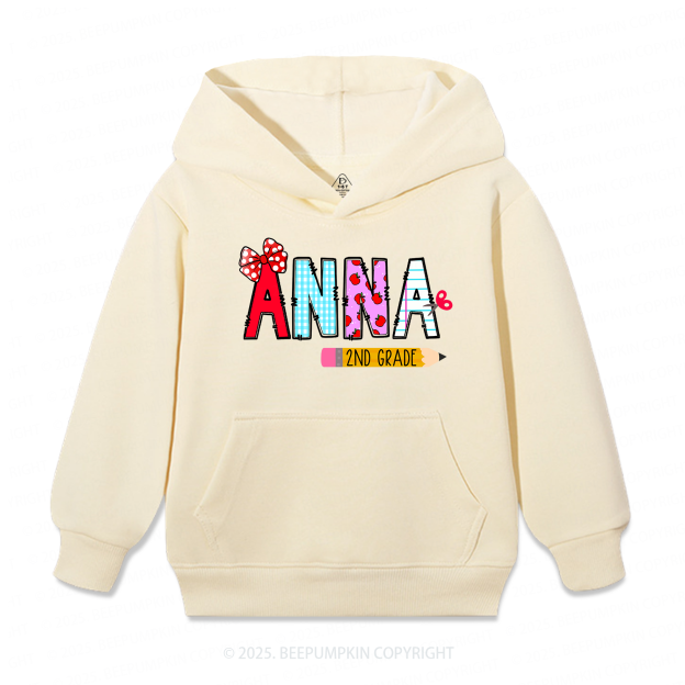 Personalized Name First Day Of School Kid's Hoodies Beepumpkin