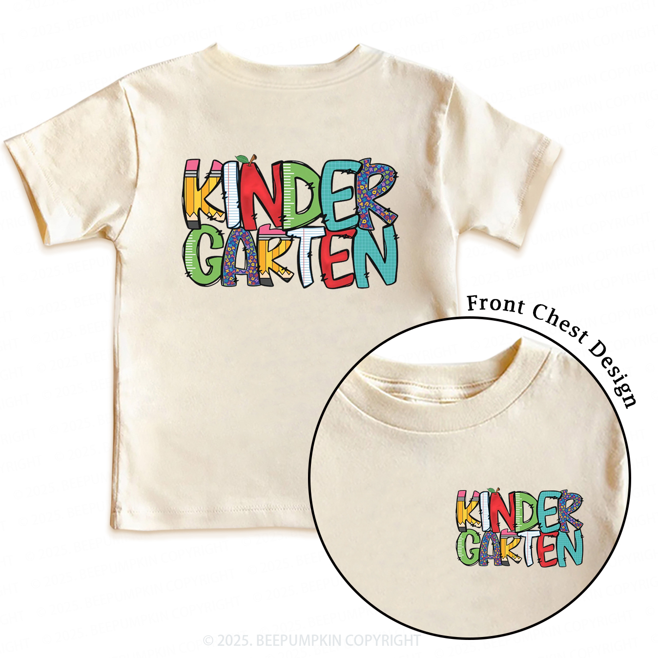 Personalized Grade Level Fun Toddler&Kid's Tees Beepumpkin 