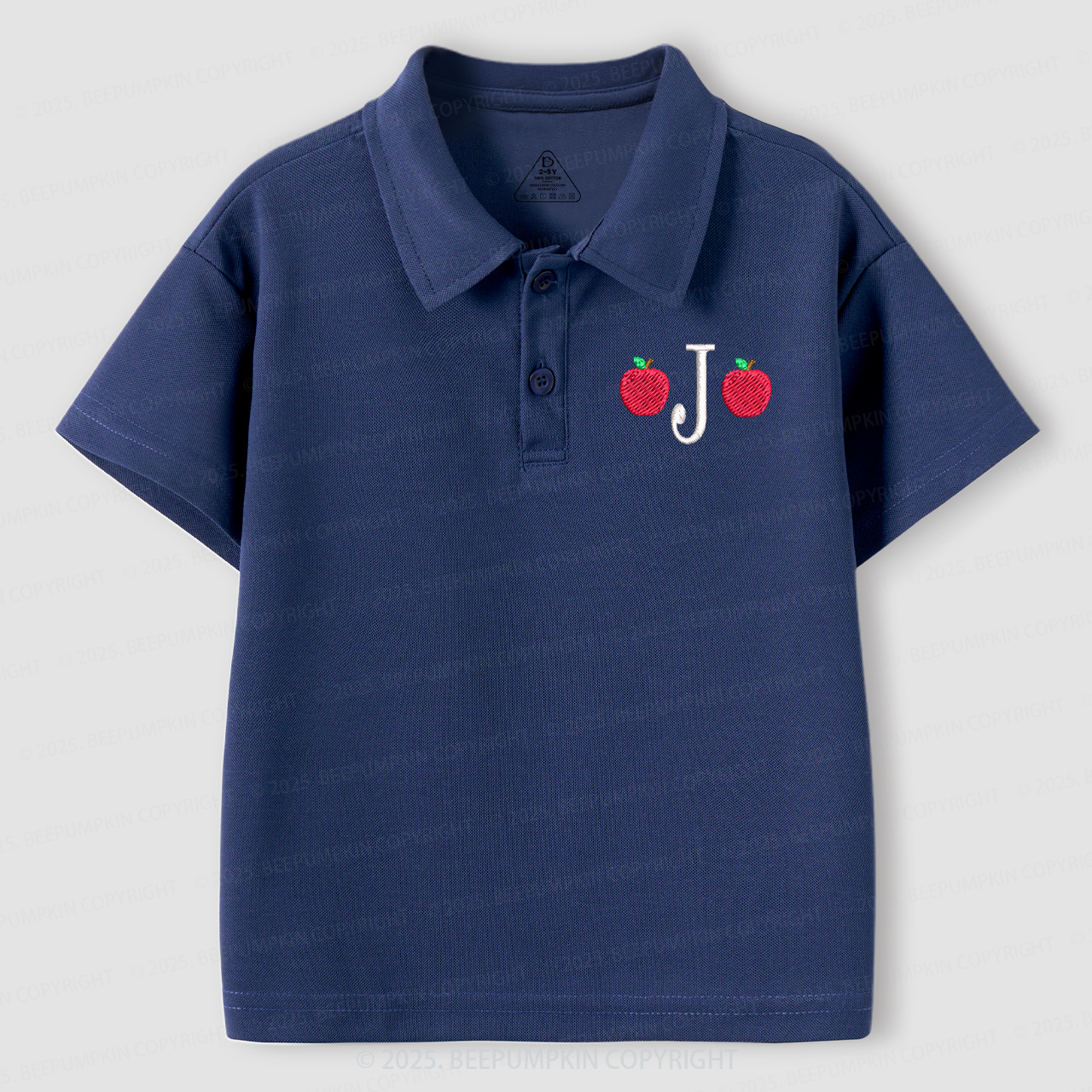 Personalized Monogram Back to School Toddler&Kid's Polo Shirt Beepumpkin