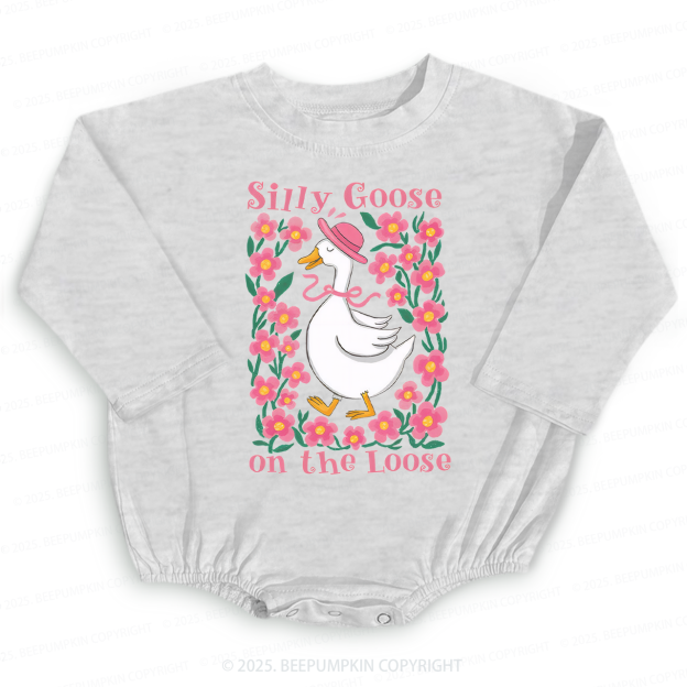 Silly Goose On The Loose Baby Bubble Romper Beepumpkin