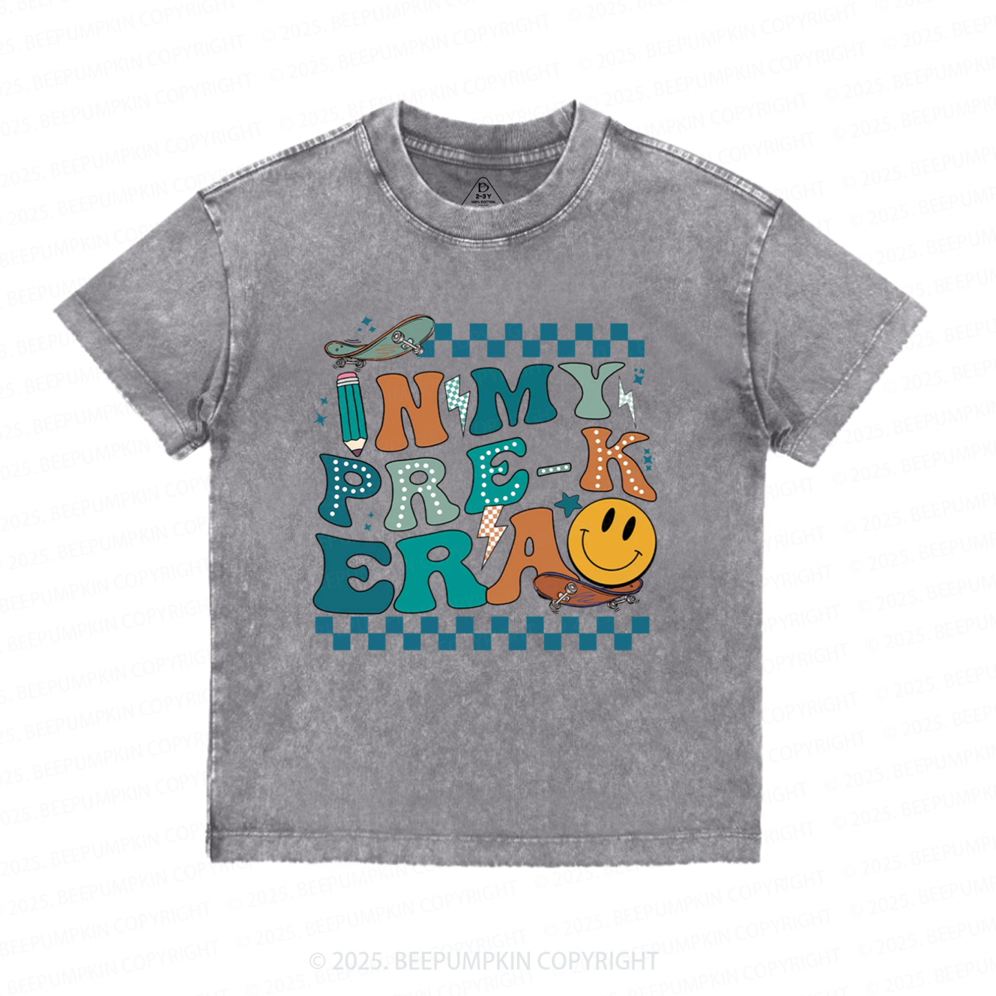 Personalized Back To School For Boys Toddler&Kids Washed Tees