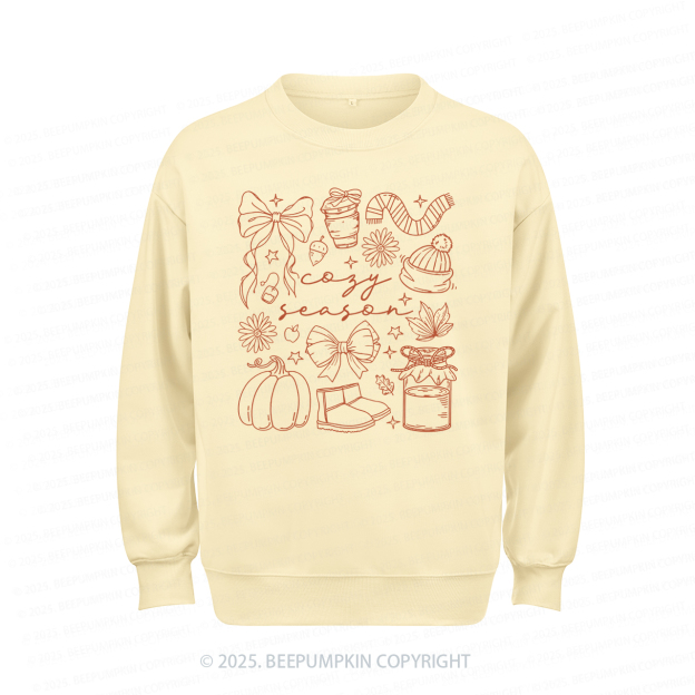 Cozy Season Fall Sweatshirt Beepumpkin
