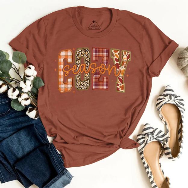Cozy Season Fall T-Shirts Beepumpkin 