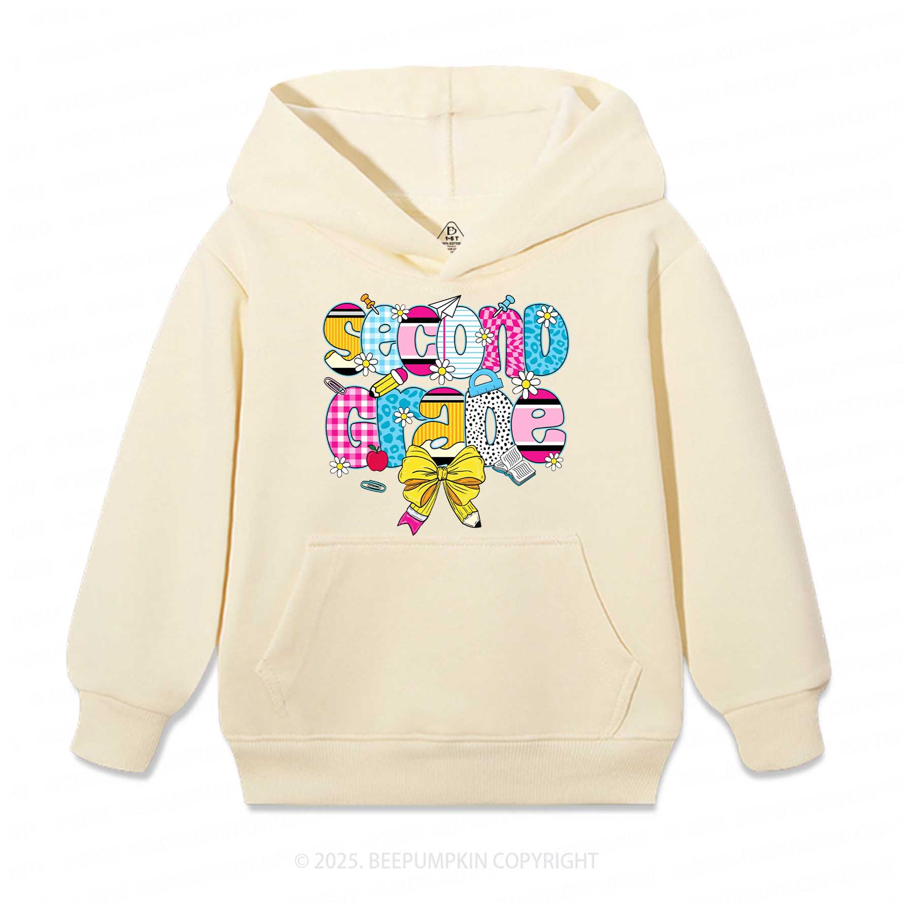 Personalized Checkered Sublimation Kid's Hoodies Beepumpkin