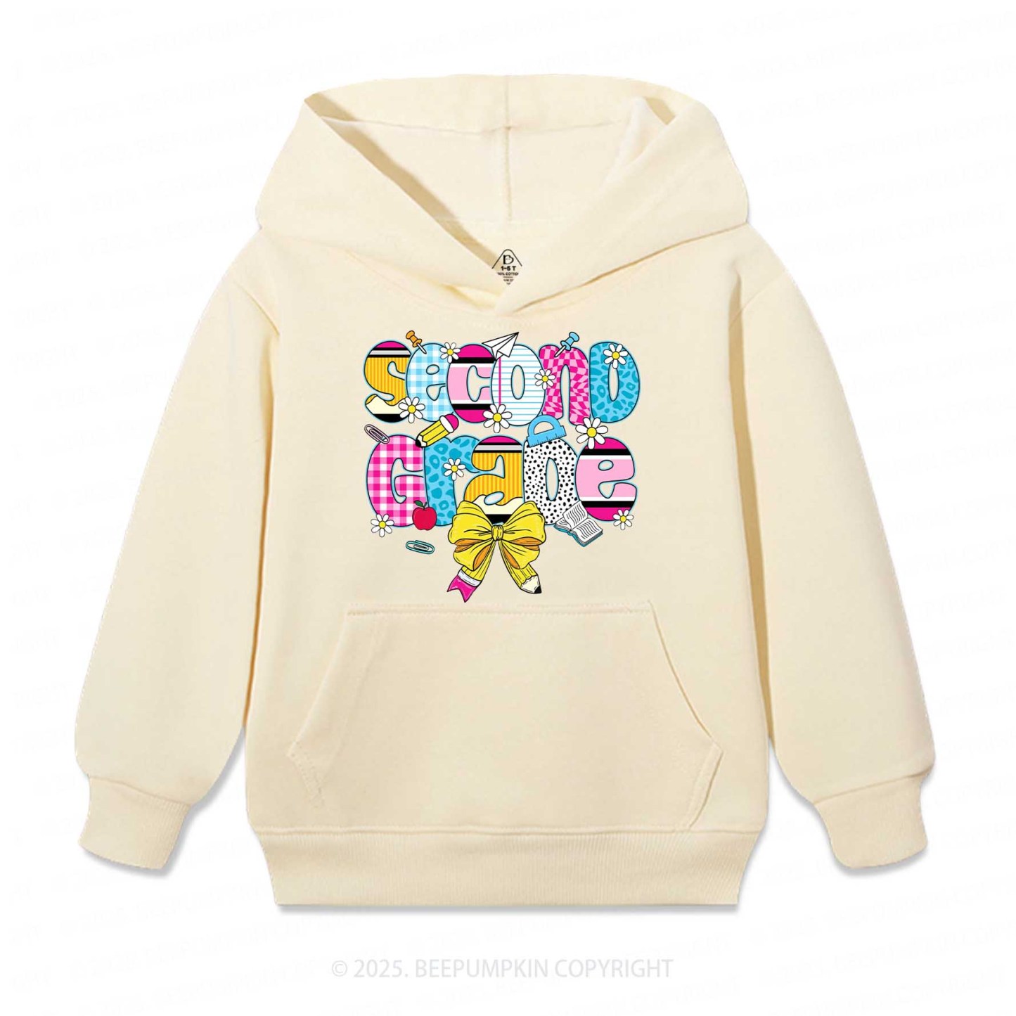 Personalized Checkered Sublimation Kid's Hoodies Beepumpkin