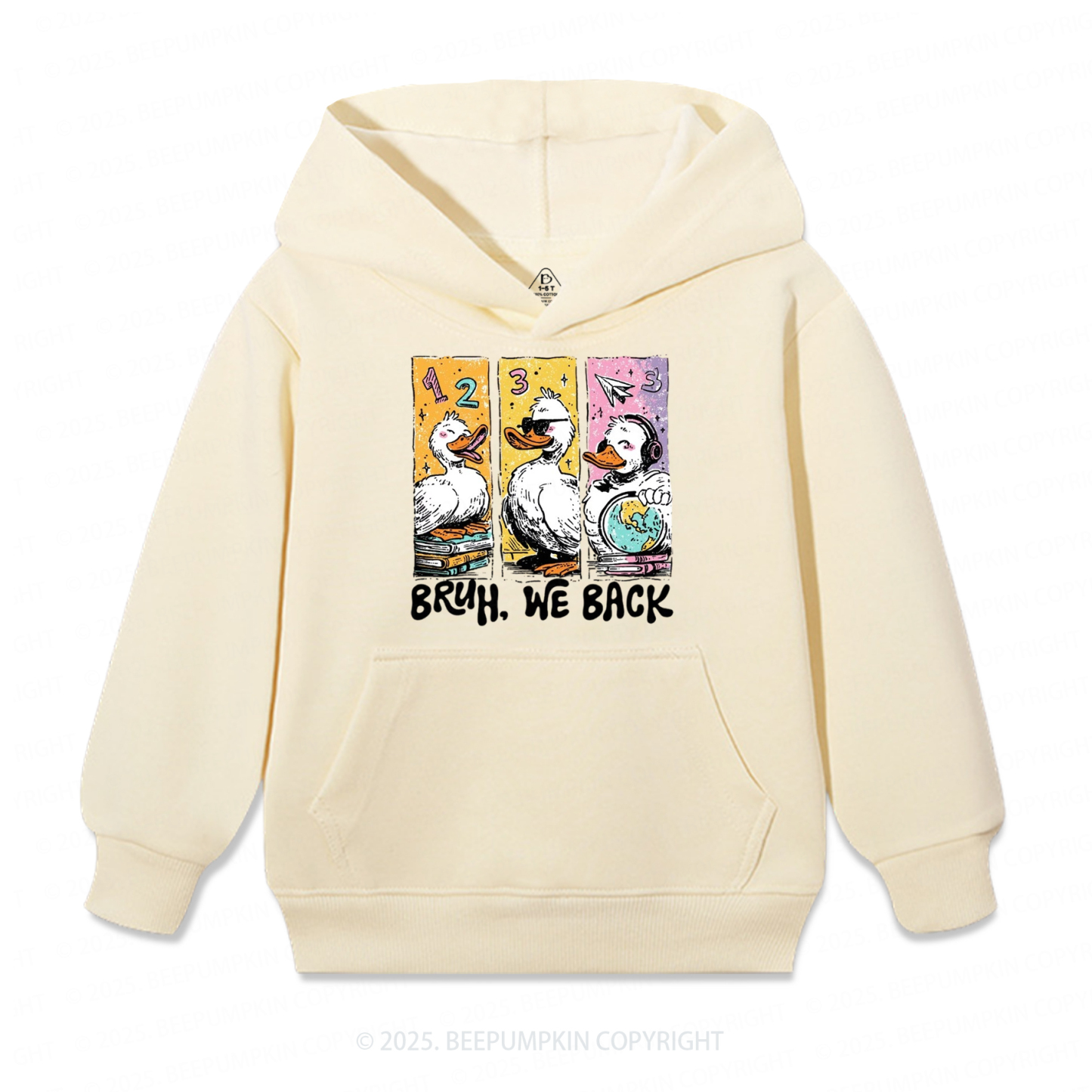 Bruh, We Back Kindergarten Kid's Hoodies Beepumpkin