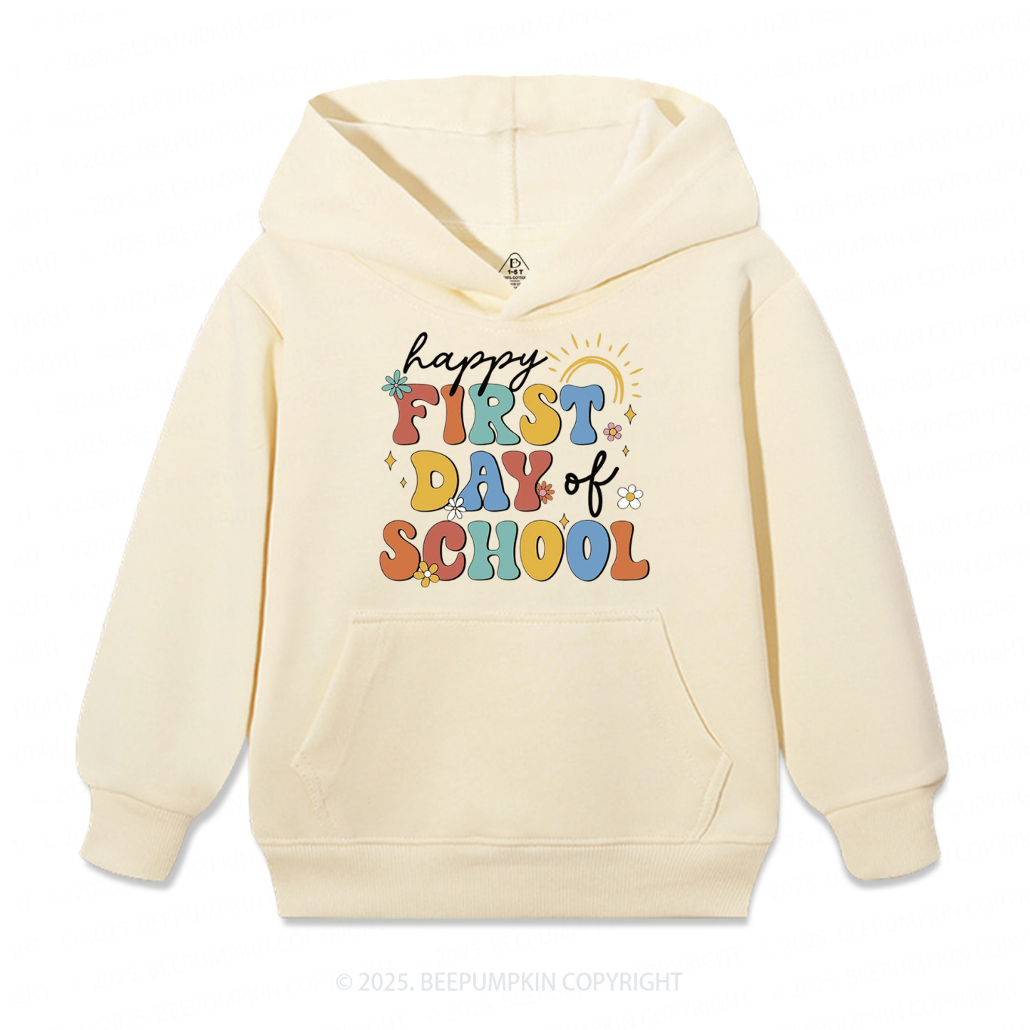 Happy First Day Of School Kid's Hoodies Beepumpkin
