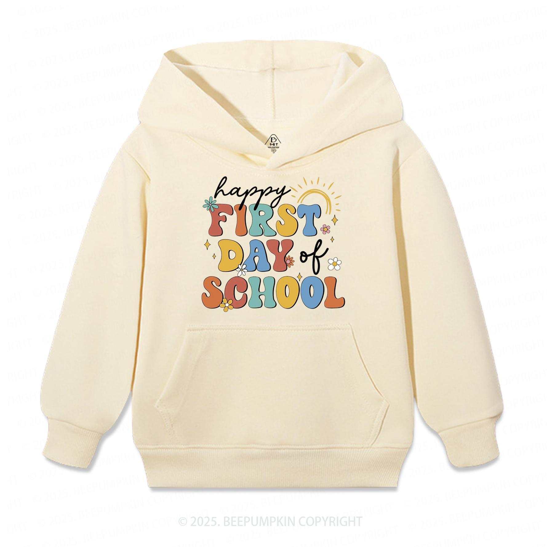 Happy First Day Of School Kid's Hoodies Beepumpkin
