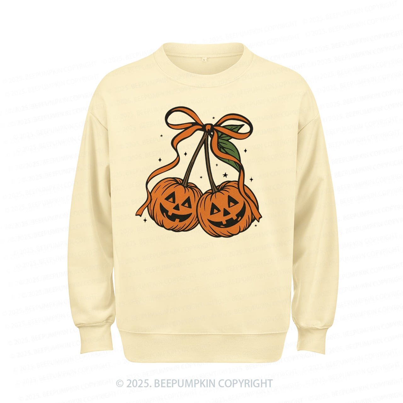 Pumpkin Face Halloween Sweatshirt Beepumpkin