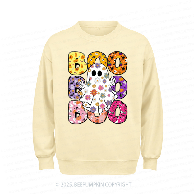 Boo Halloween Sweatshirt Beepumpkin 