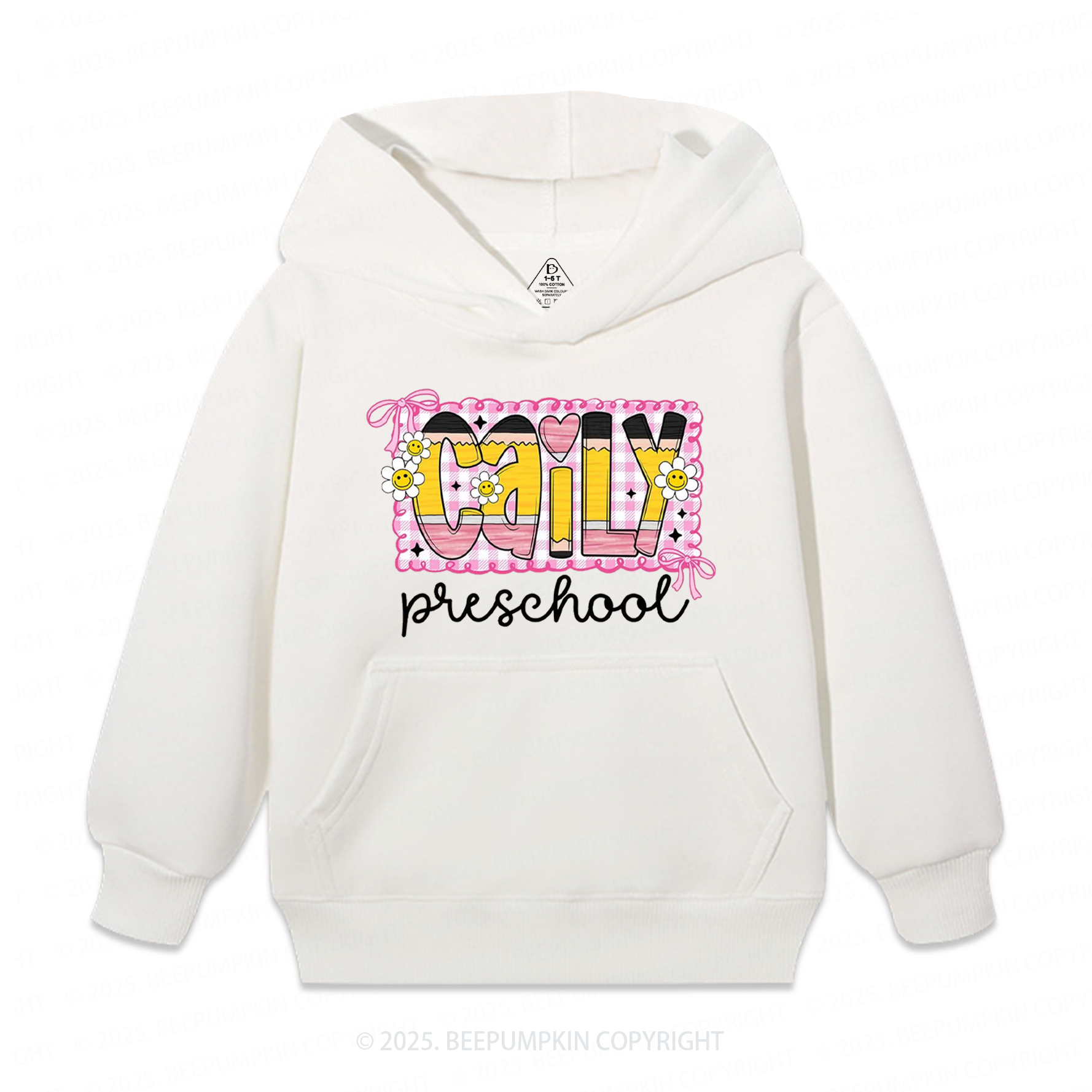 Personalized Graffiti Pencil Name Kid's Hoodies Beepumpkin
