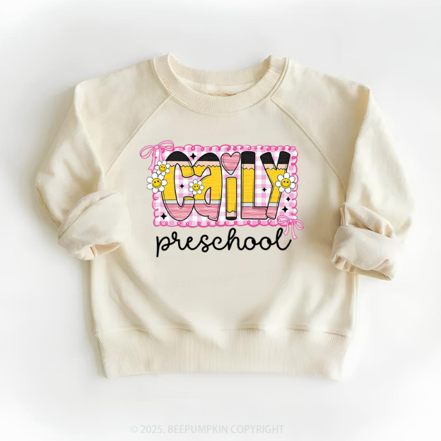 Personalized Graffiti Pencil Name Kid's Sweatshirt