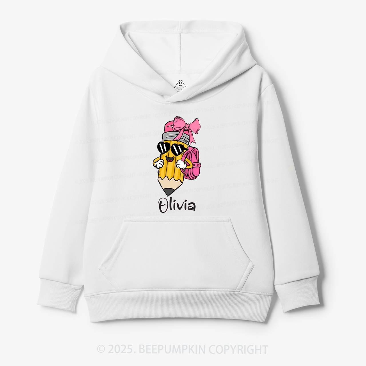 Personalized Boy Girl Pencil Kid's Hoodies Beepumpkin