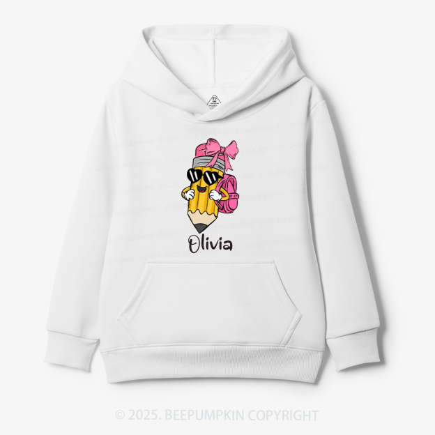 Personalized Boy Girl Pencil Kid's Hoodies Beepumpkin