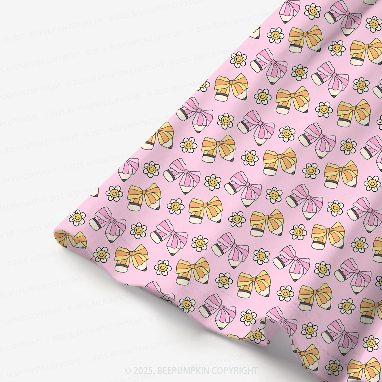 Sweet Bow All Over Print Kids Dress