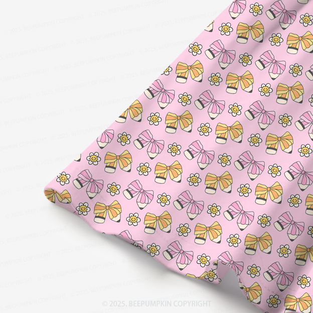 Sweet Bow All Over Print Kids Dress