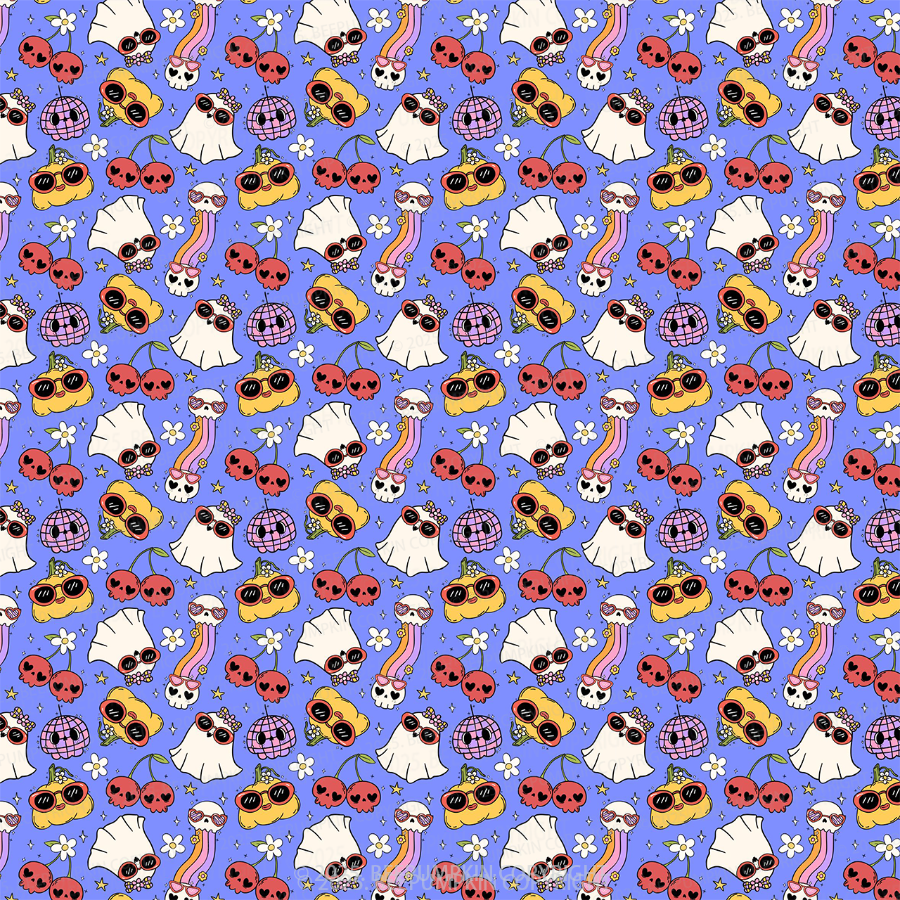 Spooky Cutie All Over Print Kids Dress