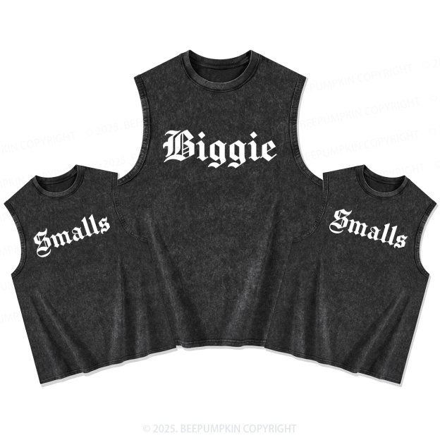 Biggie&Smalls Dad&Me Matching Washed Tank Top