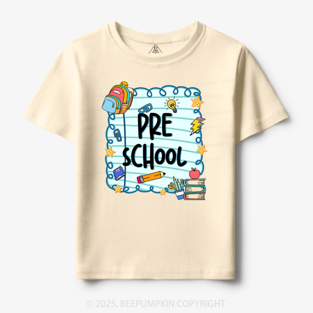 Personalized First Day Of School Toddler&Kid's Tees Beepumpkin
