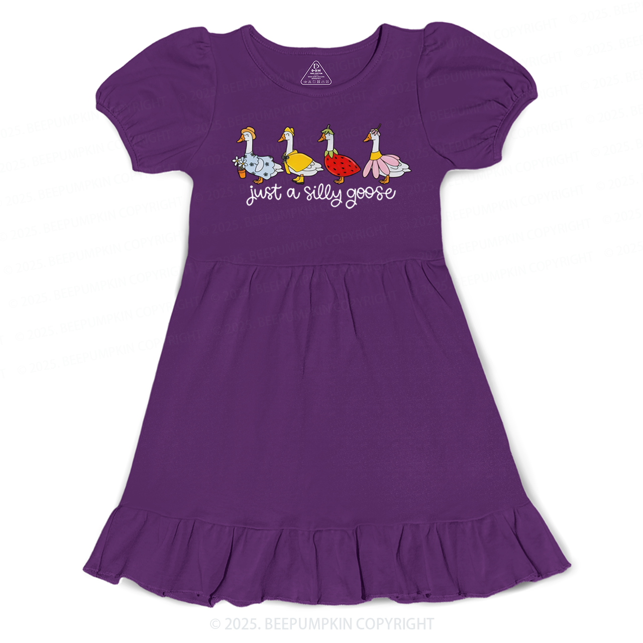 Just A Silly Goose Toddler&Kid's Ruffle Dress Beepumpkin 