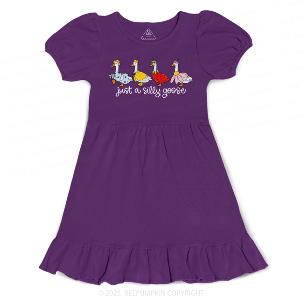 Just A Silly Goose Toddler&Kid's Ruffle Dress Beepumpkin 