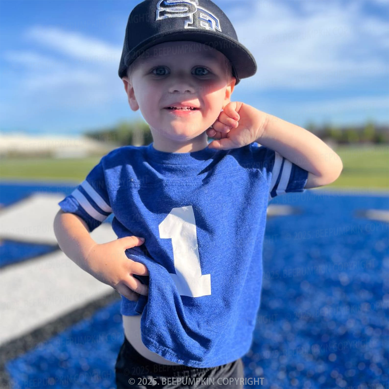 Personalized Name Toddler&Kid's Football Jersey Beepumpkin