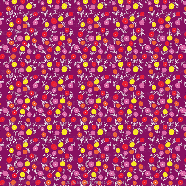 Berry Delight Mom&Me Matching All Over Print Dress