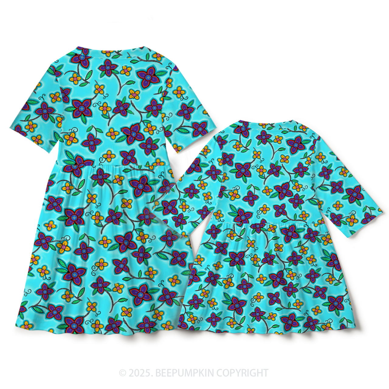 Vivid Vines Mom&Me Matching All Over Print Dress