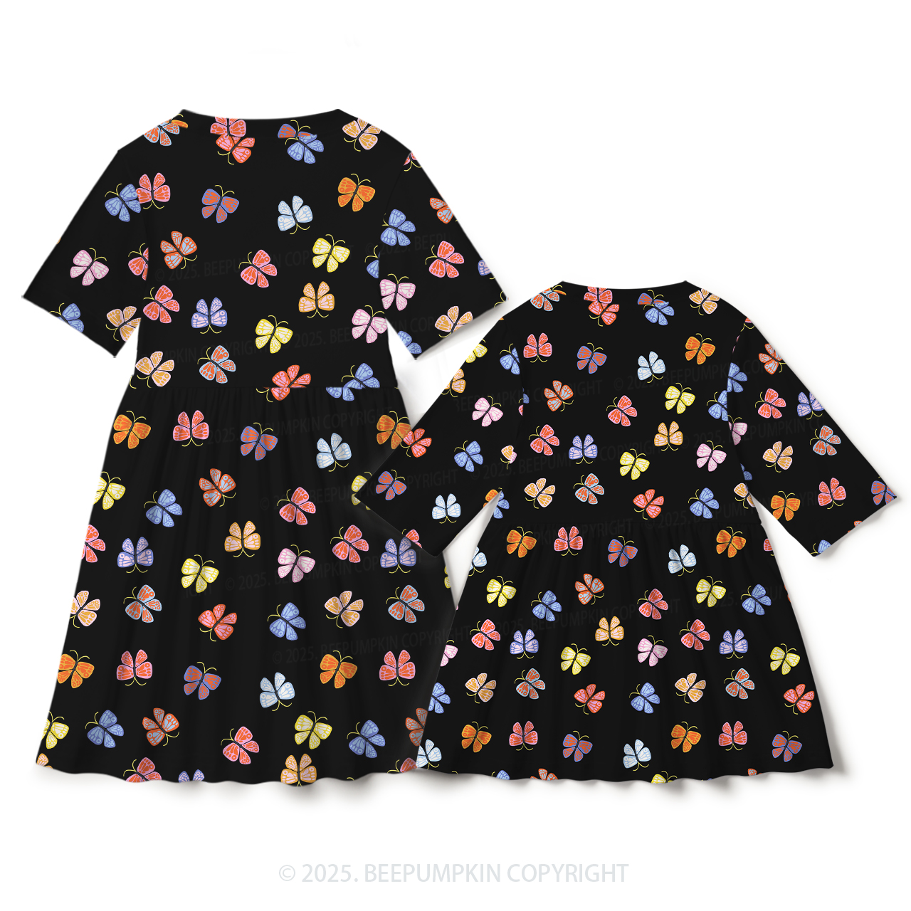 Fluttering Dreams Mom&Me Matching All Over Print Dress