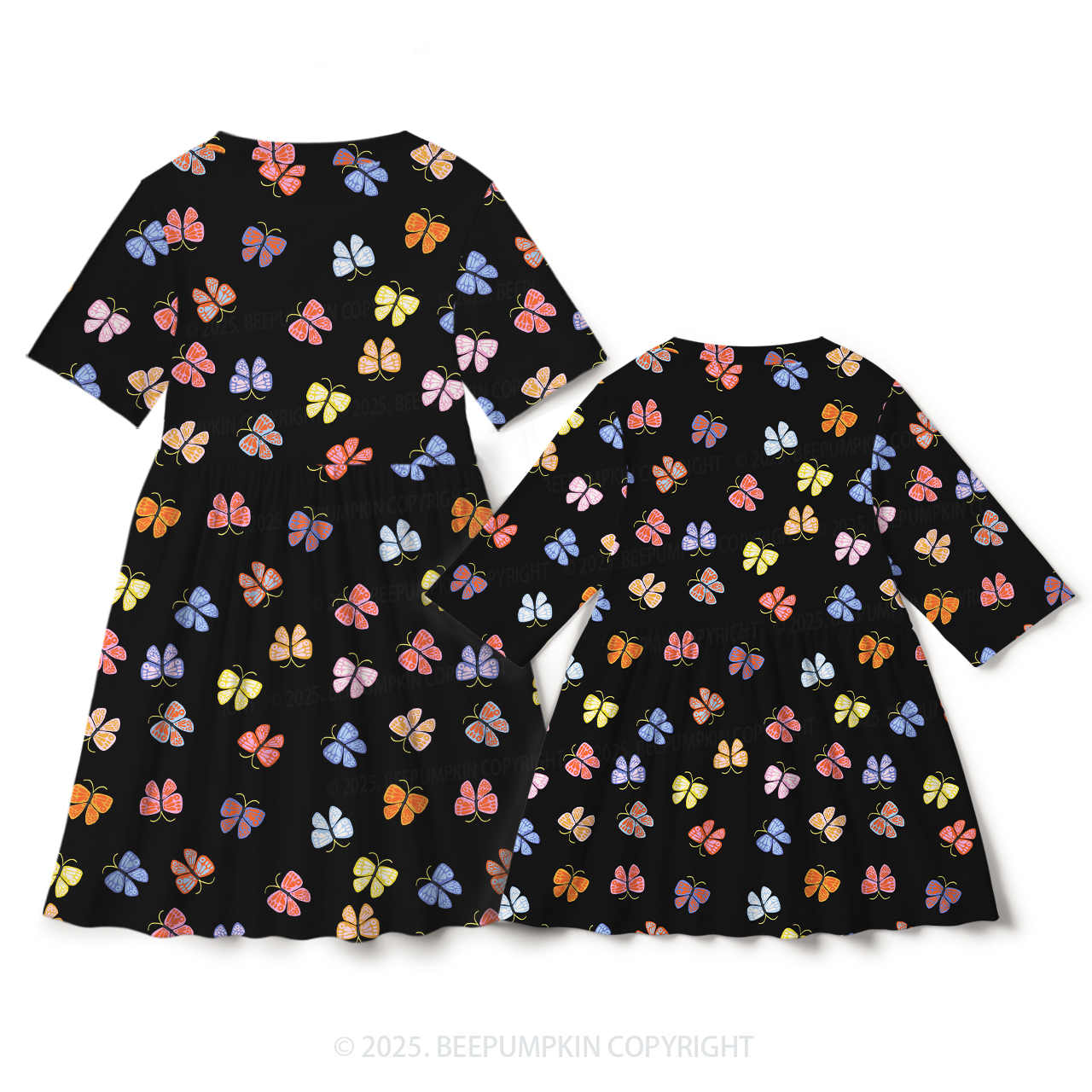 Fluttering Dreams Mom&Me Matching All Over Print Dress