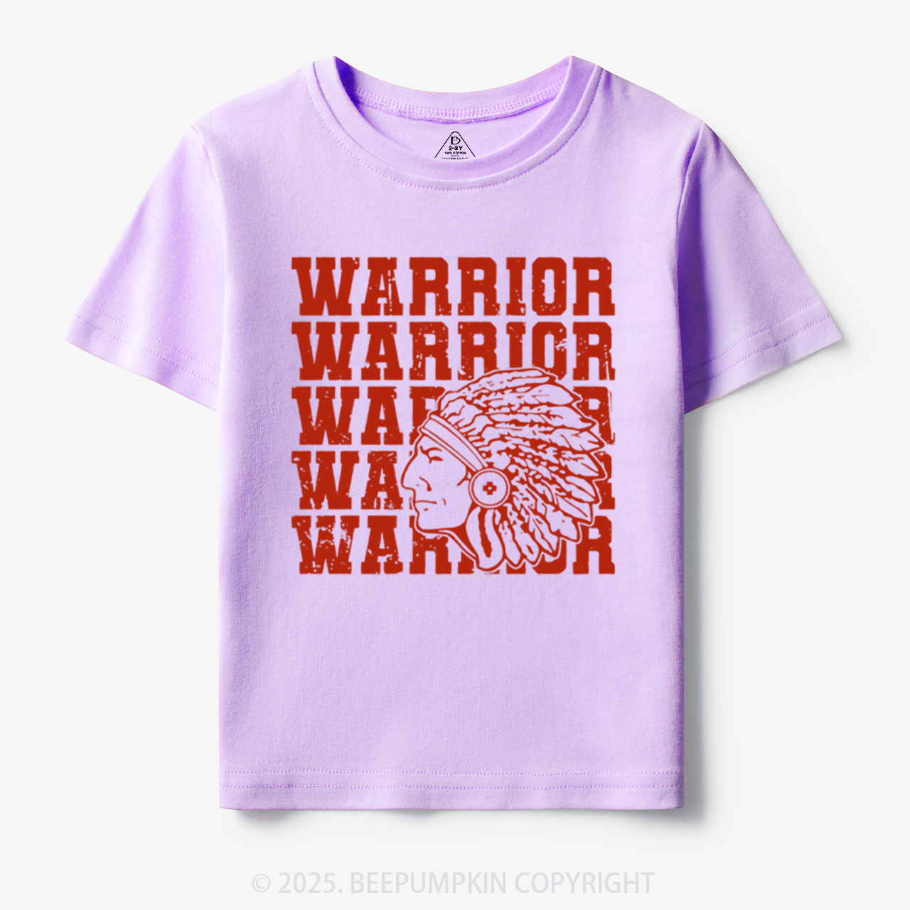 Personalized Warrior Mascot Toddler&Kid's Tees Beepumpkin