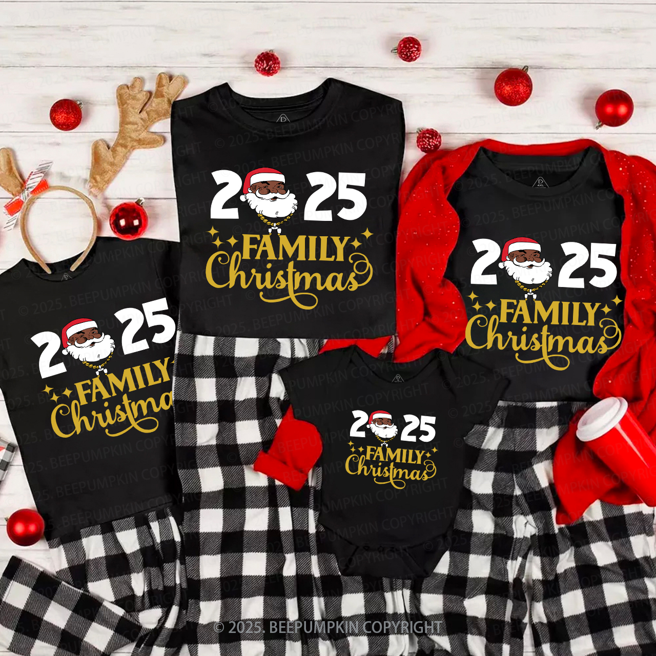 Santa Family Christmas 2024 Party Shirts Beepumpkin