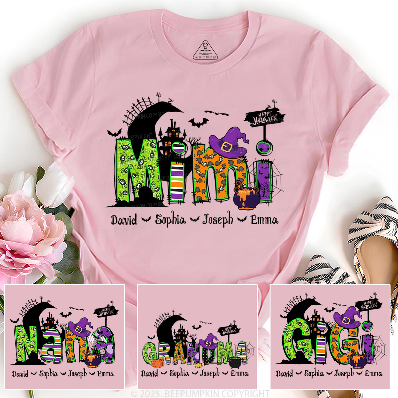 Personalized Mimi Halloween T-Shirts Beepumpkin