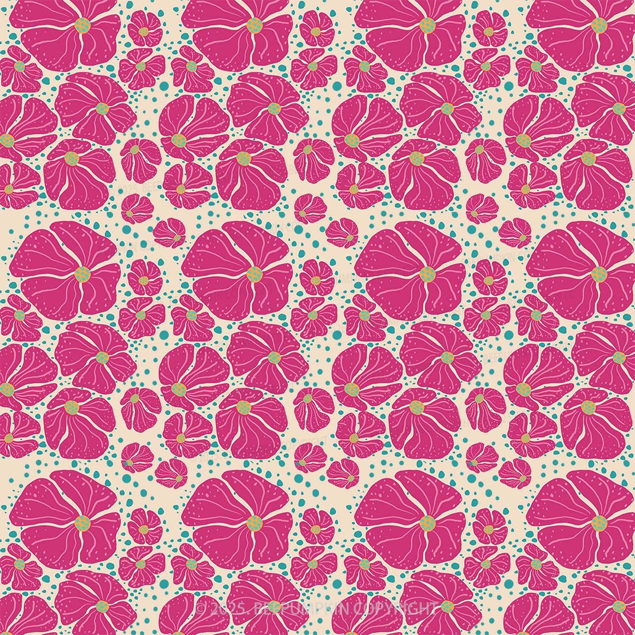 Petal Symphony Mom&Me Matching All Over Print Dress