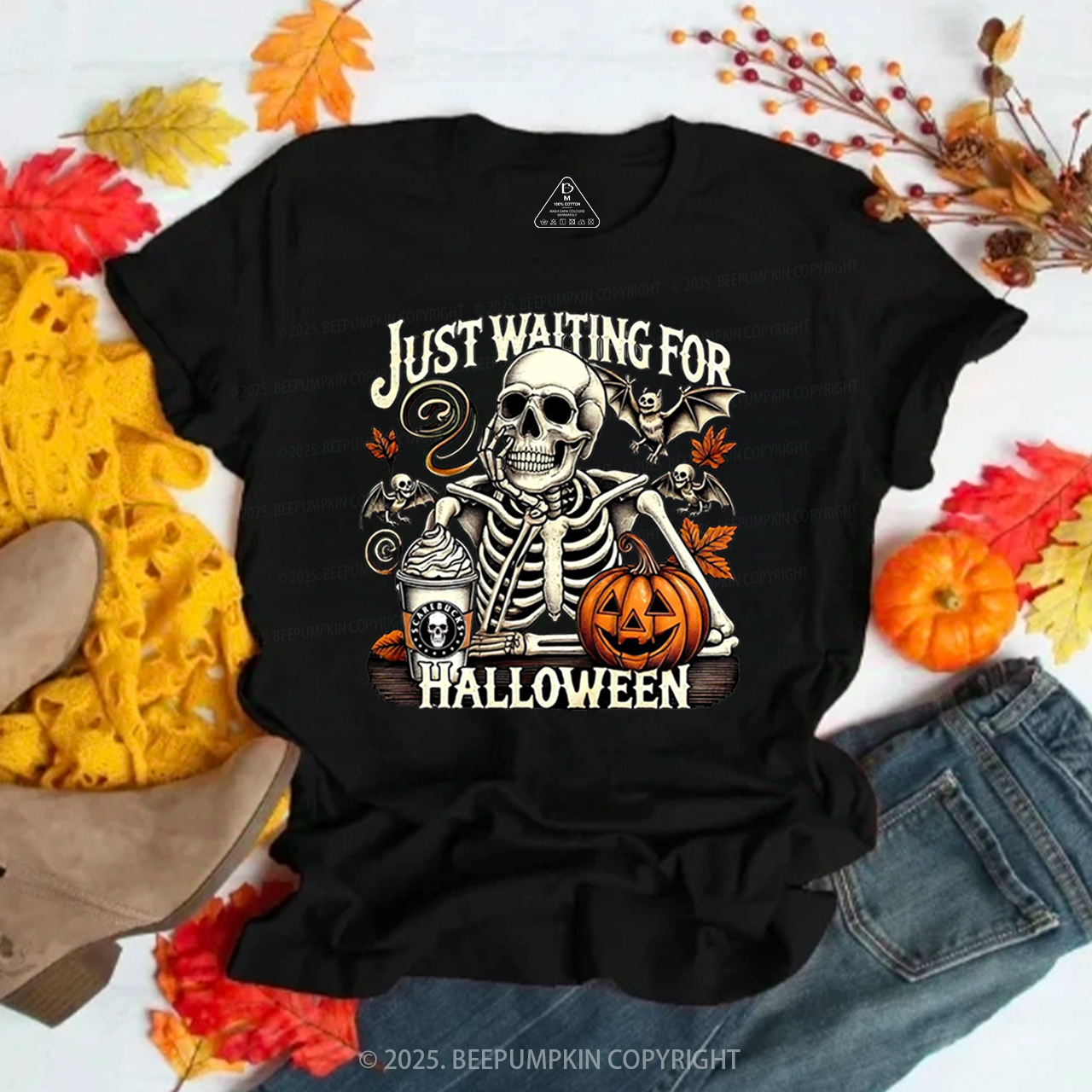 Just Waiting For Halloween T-Shirts Beepumpkin