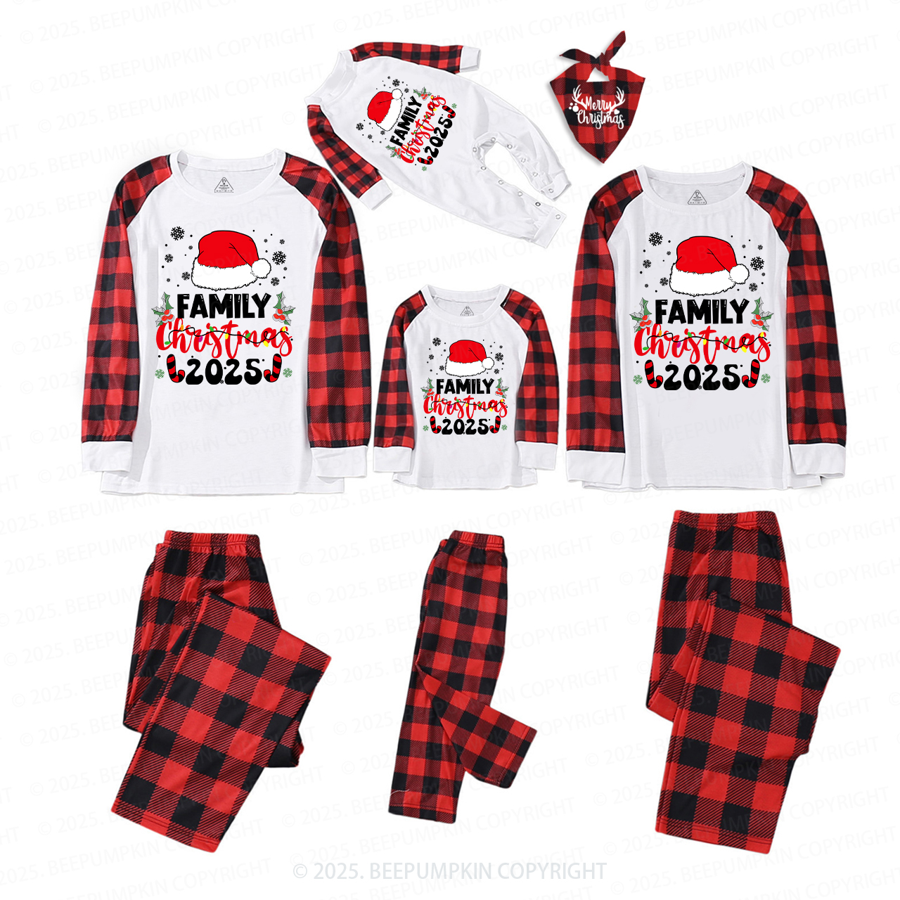Family Christmas 2025 Xmas Trees Merry Christmas Pajamas