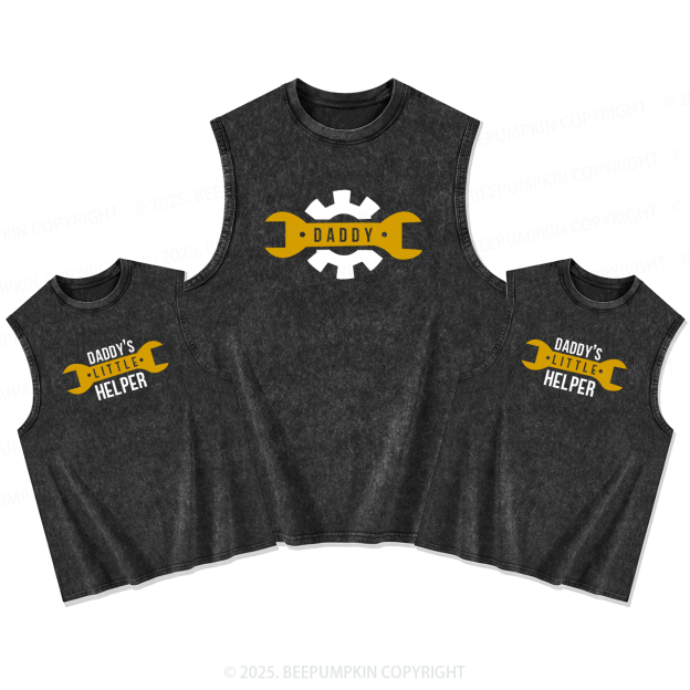 Daddy's Little Helper Dad&Me Matching Washed Tank Top