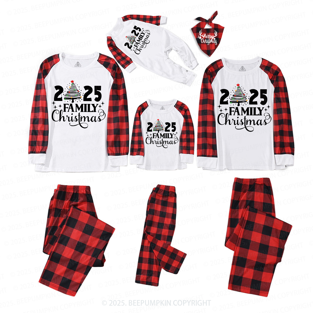 We Are Family Christmas 2025 Family Matching Pajamas Beepumpkin