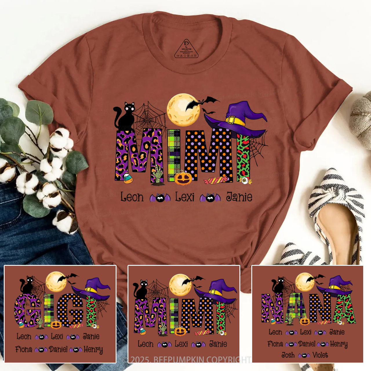 Personalized Mimi Halloween T-Shirts Beepumpkin