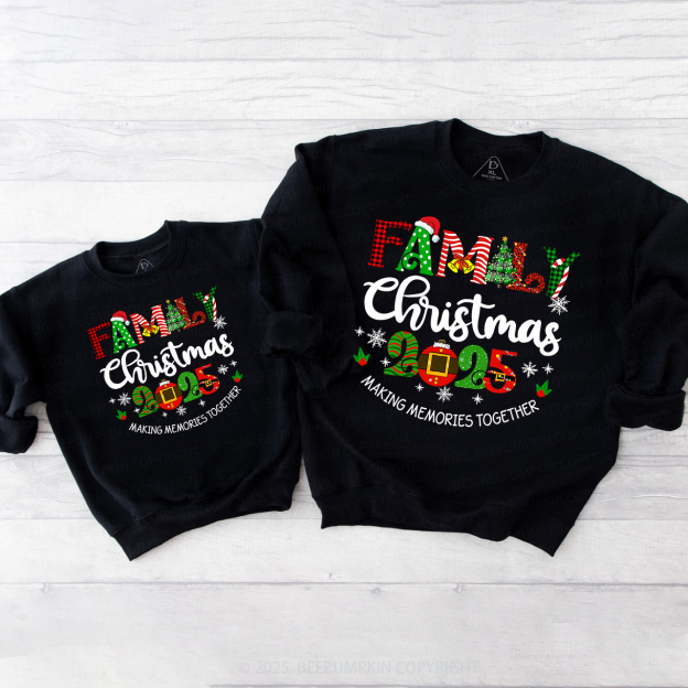 2025 Merry Christmas Squad Family Christmas Sweatshirt